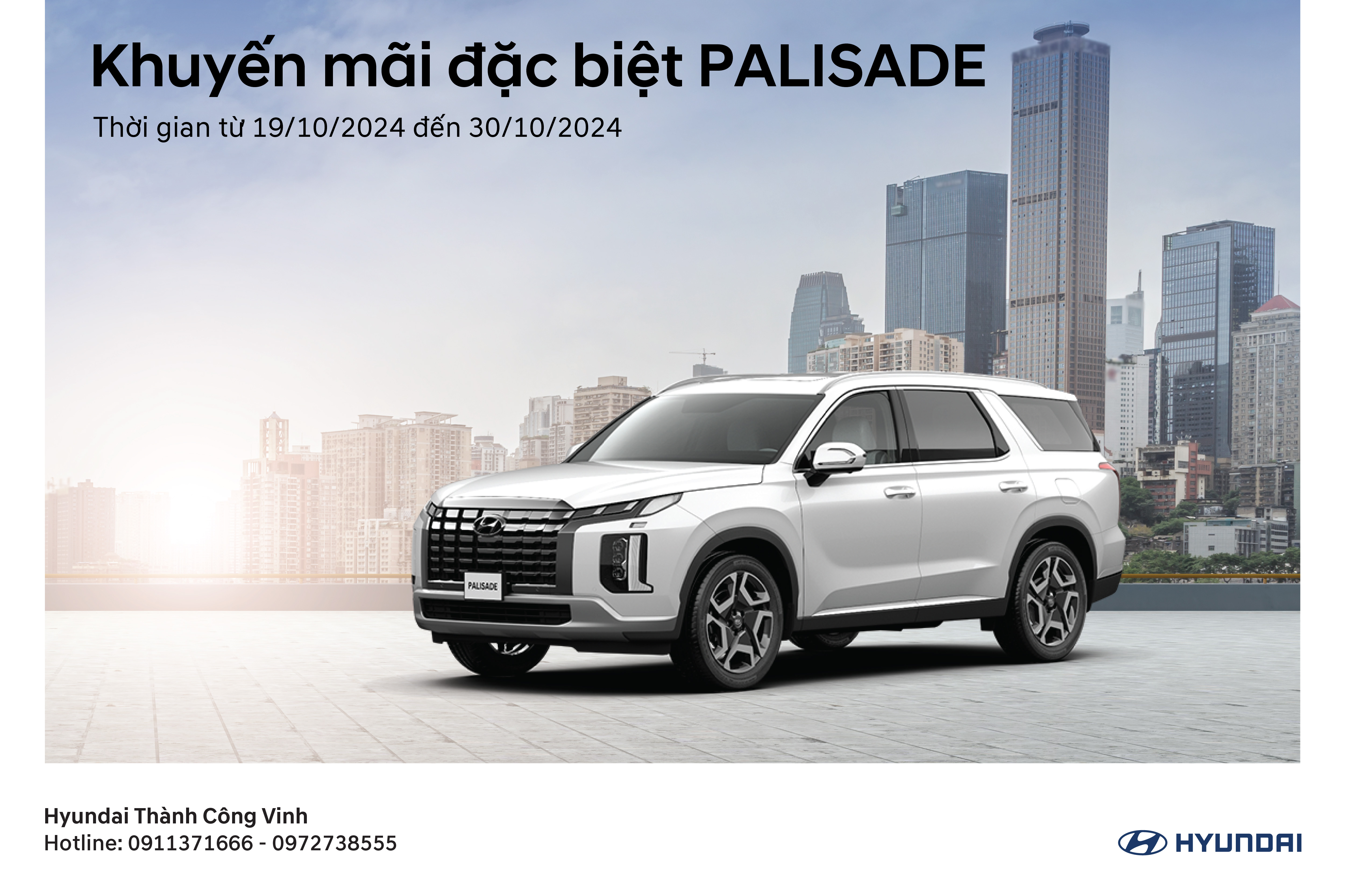 CƠ HỘI VÀNG THÁNG 10 SỞ HỮU PALISADE  TẠI HYUNDAI VINH! 